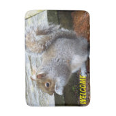 Tapis De Bain Écureuil gris mou (Devant (Vertical))