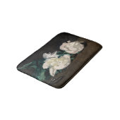 Tapis De Bain Edouard Manet - Branche des pivoines blanches, sec (Angle)