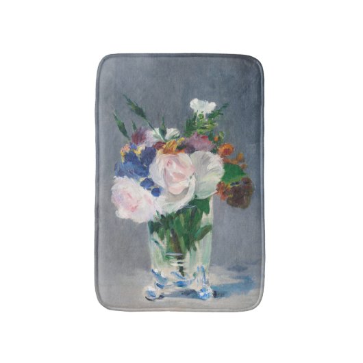 Tapis De Bain Edouard Manet - Fleurs dans un Vase de Cristal (Devant (Vertical))