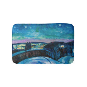 Tapis De Bain Edvard Munch - Nuit étoilée 1922