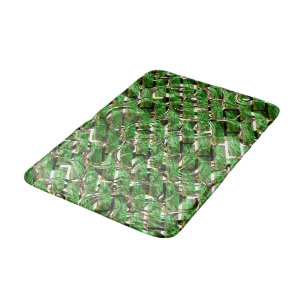 Tapis De Bain Effet de mur vert clair et bulles blanches?