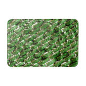 Tapis De Bain Effet de mur vert clair et bulles blanches? (Devant)