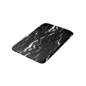 Tapis De Bain Effet Marbré noir et blanc (Angle)