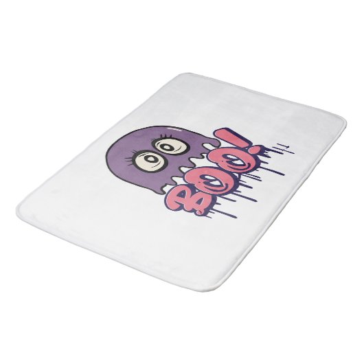 Tapis De Bain Effrayant Boo (Angle)