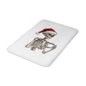 Tapis De Bain Éffrayant Halloween Sipping Café Noël Père Noël (Angle)