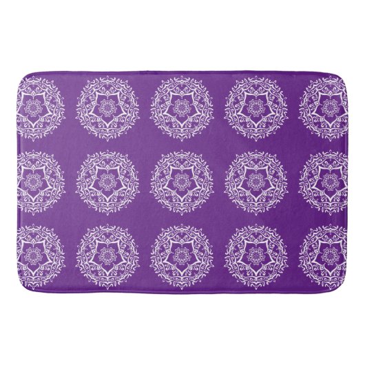 Tapis De Bain Eggplant Mandala (Devant)