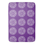 Tapis De Bain Eggplant Mandala (devant Vertical)