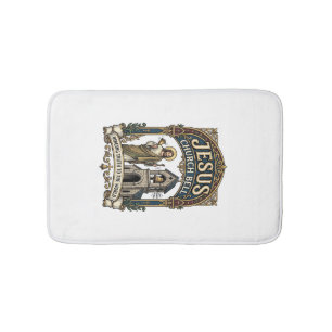 Tapis De Bain Église Jésus Cloche Église Jésus Cloche Foi Chréti