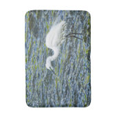 Tapis De Bain Egret neigeux Stork Lake Oiseau blanc (Devant (Vertical))