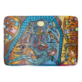 Tapis De Bain Egypte ancienne Art Dieu Geb soutient Nut in Heave (Devant)