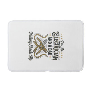 Tapis De Bain Electrician Dad Nothing Shocks Me Vintage Shirt De