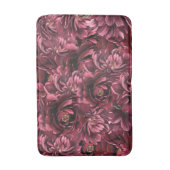 Tapis De Bain Élégance des fleurs bordeaux (Devant (Vertical))