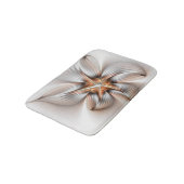 Tapis De Bain Élégance florale Art Abstrait fractal moderne (Angle)