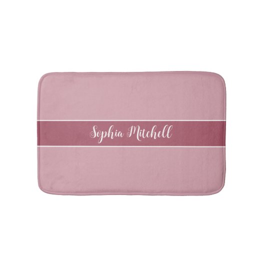 Tapis De Bain Elégance Muted - Nom du Rose Misty Mat (Devant)