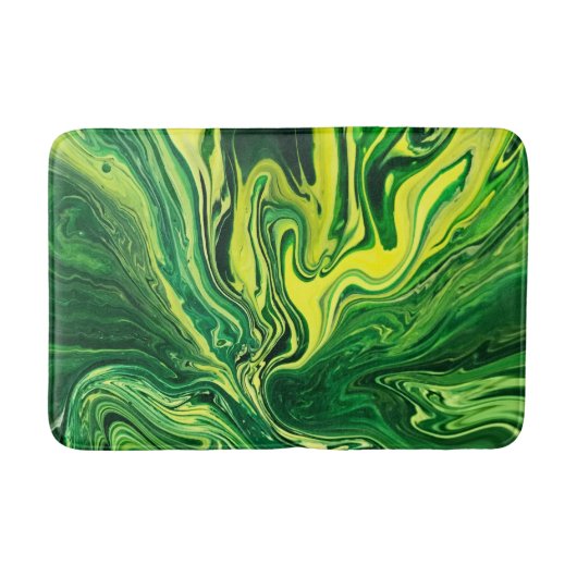 Tapis De Bain Élégant âge fou 5 - Jaune vert (Devant)