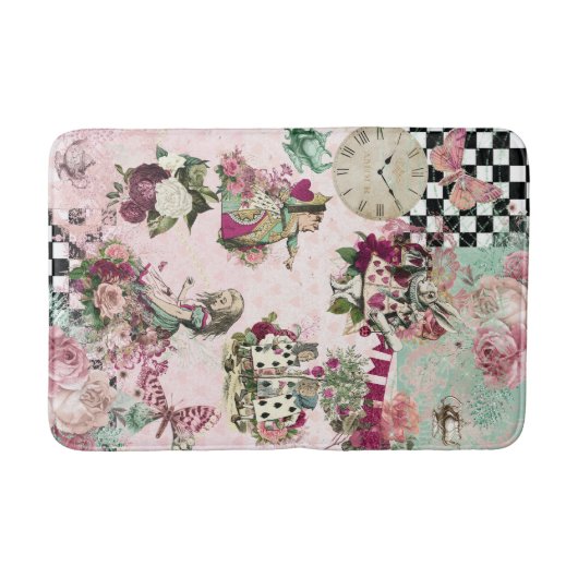 Tapis De Bain Elegant Alice au pays des merveilles chic (Devant)