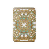 Tapis De Bain Elégant baroque doré, design ornemental. (Devant (Vertical))