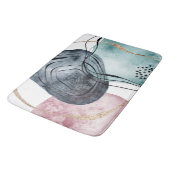Tapis De Bain Élégant boho abstrait luxueux (Angle)