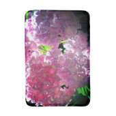 Tapis De Bain Élégant boho rose florales fleurs hydrangées (Devant (Vertical))
