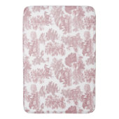 Tapis De Bain Elégant Chic Rose Rustique Horses Toile (devant Vertical)