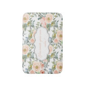 Tapis De Bain Élégant Chic Roses, Message de Motivation (Devant (Vertical))