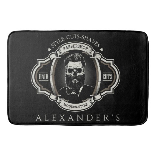 Tapis De Bain Elégant crâne Personnaliser (Devant)