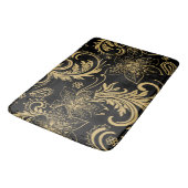 Tapis de bain élégant de noir et d'or (Angle)