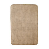 Tapis de bain élégant de texture de toile de jute (Devant (Vertical))