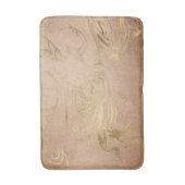 Tapis De Bain Elégant doré moderne et marbre d'or rose (Devant (Vertical))