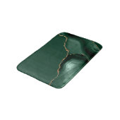 Tapis De Bain Elegant Emerald Green Agate Gold Glitter (Angle)