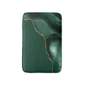 Tapis De Bain Elegant Emerald Green Agate Gold Glitter (Devant (Vertical))