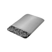 Tapis De Bain Élégant Flèches d'argent noir élégant (Angle)