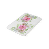 Tapis De Bain Élégant floral rose (Angle)