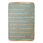 Tapis De Bain Élégant Gold Sage Green (devant Vertical)