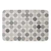 Tapis De Bain Elegant Gray Geometric Bath Mat for Guest Baths (Devant)