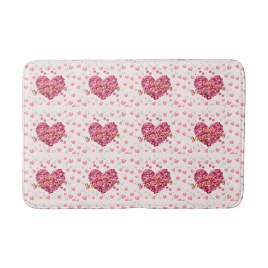 Tapis De Bain Élégant Heureuse Sainte-Valentin (Devant)