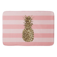 élégant joli ceinture en or ananas & bande rose