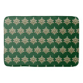 Tapis De Bain Élégant Joyeux Noël Gold Snowflake xmas festiv (Devant)