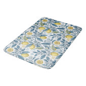 Tapis De Bain Elegant Mediterranean Lemon Botanical Navy (Angle)