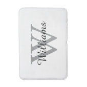 Tapis De Bain Elegant Monogram Script Name (Devant (Vertical))