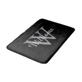 Tapis De Bain Elegant Monogram Script Name (Angle)