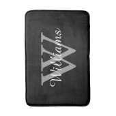 Tapis De Bain Elegant Monogram Script Name (Devant (Vertical))