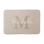 Tapis De Bain Elegant Monogram Script Name (Devant)