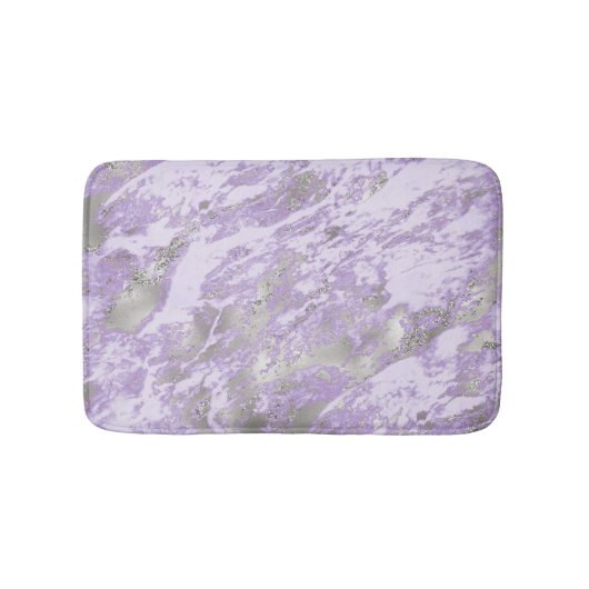 Tapis De Bain Élégant Motif Abstrait chic violet (Devant)