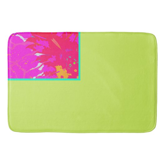 Tapis De Bain Élégant Motif Abstrait rose (Devant)