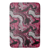 Tapis De Bain Élégant Motif d'âge de Parties scintillant rouge e (devant Vertical)