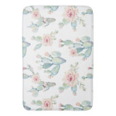 Tapis De Bain Elégant Motif d'aquarelle Boho Cactus (devant Vertical)
