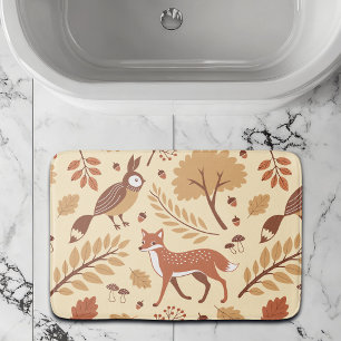 Tapis De Bain Élégant Motif d'automne scandinave