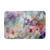 Tapis De Bain Elégant Motif de fleurs d'aquarelle (Devant)