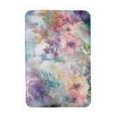 Tapis De Bain Elégant Motif de fleurs d'aquarelle (Devant (Vertical))